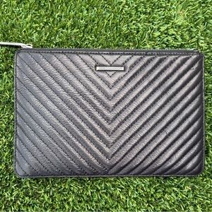 Rebecca Minkoff Black Chevron Pouch